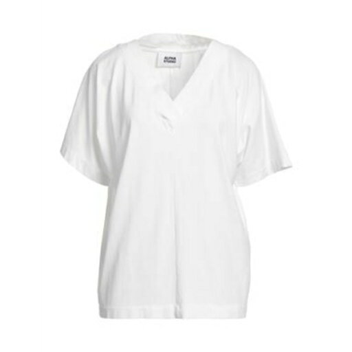 【送料無料】 アルファス テューディオ レディース Tシャツ トップス T-shirts White 【送料無料】 アルファス テューディオ レディース Tシャツ トップス T-shirts White