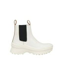 【送料無料】 ジル・サンダー レディース ブーツ シューズ Ankle boots White