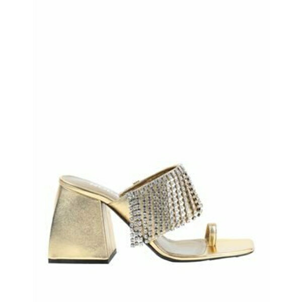 【送料無料】 ノダレト レディース サンダル シューズ Thong sandals Gold