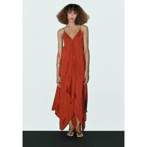 マッシモ ドゥッティ レディース ワンピース トップス FLOWING WITH RUFFLES - Cocktail dress / Party dress - orange マッシモ ドゥッティ レディース ワンピース トップス FLOWING WITH RUFFLES - Cocktail dress / Party dress - orange