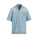 【送料無料】 ヴェルサーチ メンズ シャツ トップス Denim shirts Blue