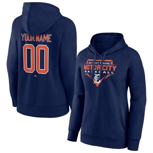 ファナティクス レディース パーカー・スウェットシャツ アウター Detroit Tigers Fanatics Branded Women's Personalized Hometown Legend Pullover Hoodie Navy