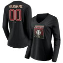 ファナティクス レディース Tシャツ トップス Arizona Diamondbacks Fanatics Branded Women's Personalized Hometown Legend Long Sleeve VNeck TShirt Black