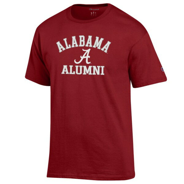 楽天astyチャンピオン メンズ Tシャツ トップス Alabama Crimson Tide Champion Alumni Logo TShirt Crimson