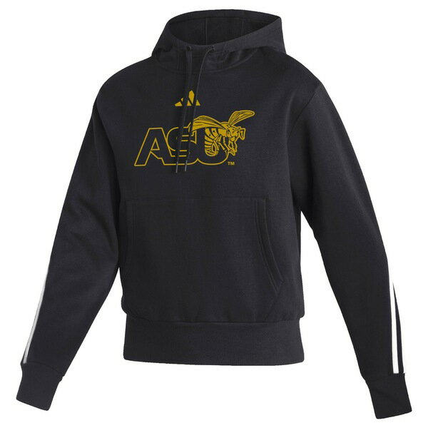 楽天astyアディダス レディース パーカー・スウェットシャツ アウター Alabama State Hornets adidas Women's Sideline Fashion Pullover Hoodie Black