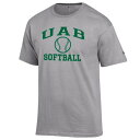 チャンピオン メンズ Tシャツ トップス UAB Blazers Champion Icon Softball Powerblend TShirt Gray