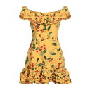 【送料無料】 アグア バイ アグアベンディータ レディース ワンピース トップス Mini dresses Ocher