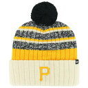 フォーティーセブン レディース 帽子 アクセサリー '47 Adult Pittsburgh Pirates Tan Tavern Knit Beanie -(4)