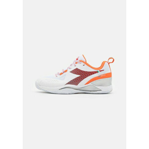 ディアドラ レディース テニス スポーツ BLUSHIELD TORNEO CLAY - Clay court tennis shoes - white/fiery red