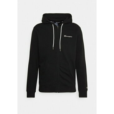 チャンピオン メンズ カーディガン アウター HOODED FULL ZIP - Zip-up sweatshirt - black