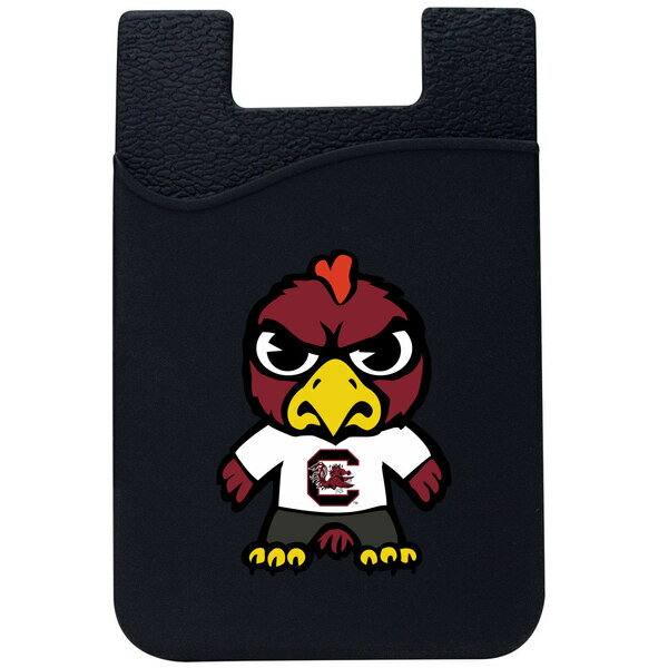 OTMエッセンシャル メンズ 財布 アクセサリー South Carolina Gamecocks Mascot Top Loading Faux Leather Phone Wallet Sleeve Black