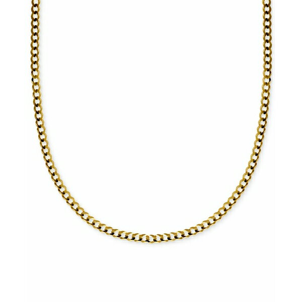 チョーカー イタリアン ゴールド レディース ネックレス・チョーカー・ペンダントトップ アクセサリー 24" Curb Link Chain Necklace in Solid 14k Gold Gold