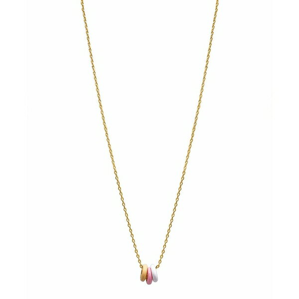 AhjA fB[X lbNXE`[J[Ey_ggbv ANZT[ Sherbert Enamel Trio Ring Pendant Necklace Pink