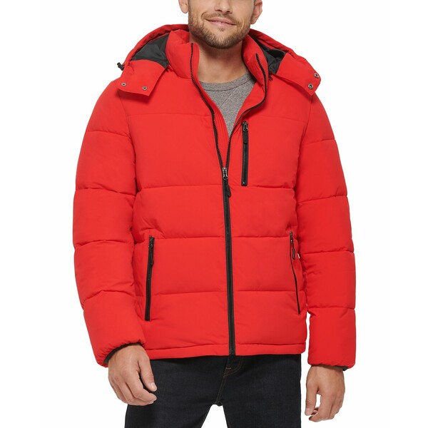 クラブルーム メンズ ジャケット＆ブルゾン アウター Men 039 s Stretch Hooded Puffer Jacket, Created for Macy 039 s Red