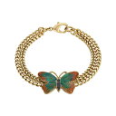 2028 fB[X uXbgEoOEANbg ANZT[ Gold-Tone Butterfly Statement Bracelet Multi