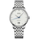 ~h Y rv ANZT[ Men's Swiss Automatic Baroncelli III Stainless Steel Bracelet Watch 40mm Stainless Steel