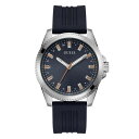 QX Y rv ANZT[ Men's Analog Navy Silicone Watch 44mm Navy