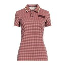 【送料無料】 マルニ レディース Tシャツ トップス Polo shirts Red