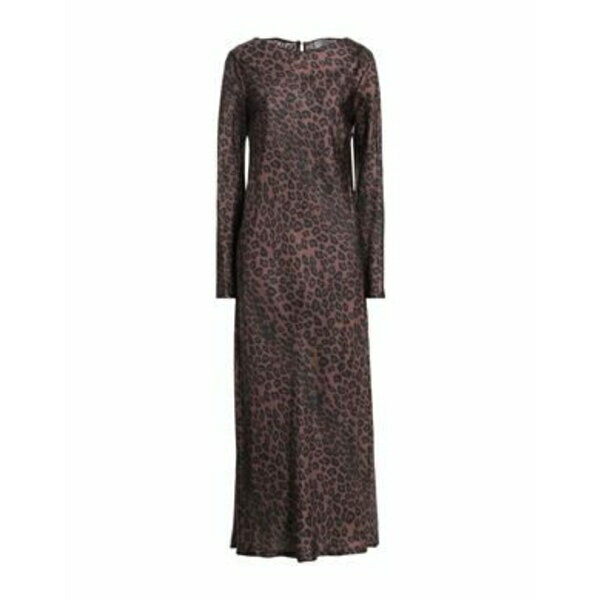 【送料無料】 アルベルト ビアーニ レディース ワンピース トップス Maxi dresses Brown