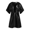 【送料無料】 ヴィクトリア ベッカム レディース ワンピース トップス Mini dresses Black