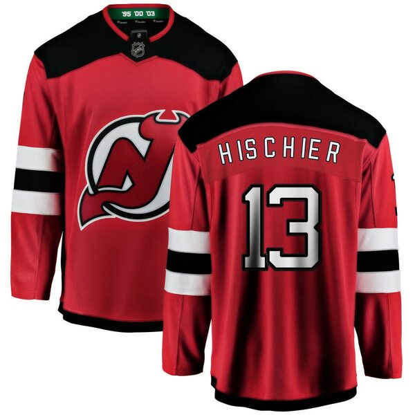 ファナティクス メンズ ユニフォーム トップス New Jersey Devils Fanatics Branded Home Breakaway Custom Jersey Red