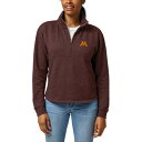 [OJbWGCgEFA fB[X WPbgu] AE^[ Minnesota Golden Gophers League Collegiate Wear Women's Victory Springs TriBlend QuarterZip Pullover Sweatshirt Heather Maroon