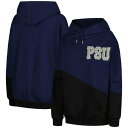 ゲームデイ レディース パーカー・スウェットシャツ アウター Penn State Nittany Lions Gameday Couture Women's Matchmaker Diagonal Cowl Pullover Hoodie Navy/Black