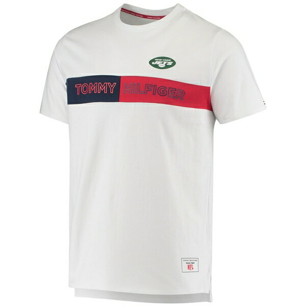 トミー ヒルフィガー メンズ Tシャツ トップス New York Jets Tommy Hilfiger Core TShirt White