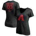 t@ieBNX fB[X TVc gbvX Arizona Diamondbacks Fanatics Branded Women's Personalized RBI Logo VNeck TShirt Black