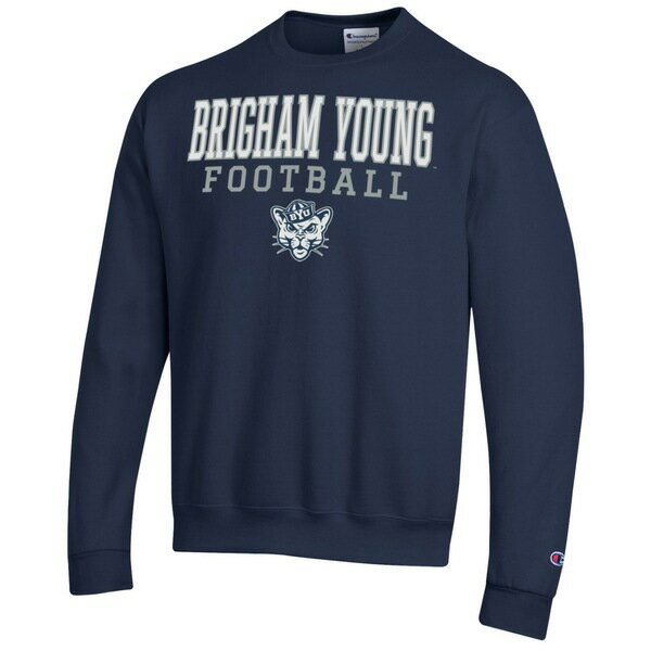asty㤨֥ԥ  ѡåȥ  BYU Cougars Champion Football Stacked Pullover Sweatshirt NavyפβǤʤ21,980ߤˤʤޤ