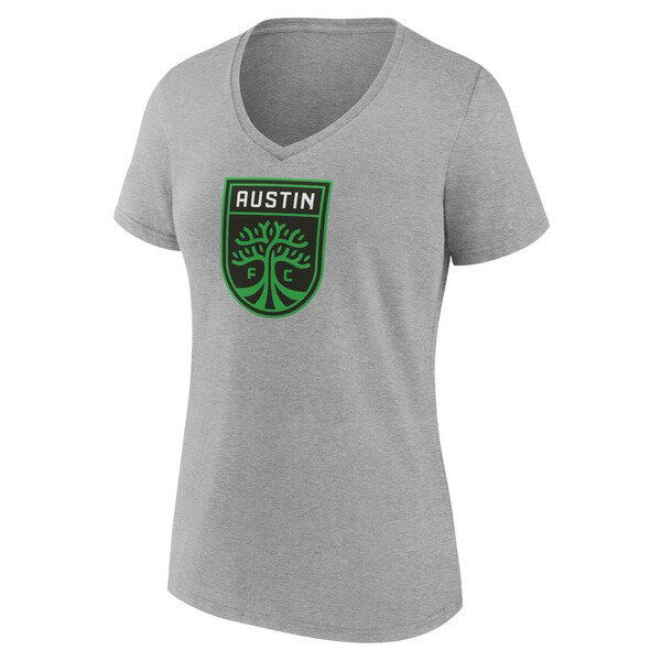 ファナティクス レディース Tシャツ トップス Austin FC Fanatics Branded Women 039 s Evergreen Logo VNeck TShirt Steel