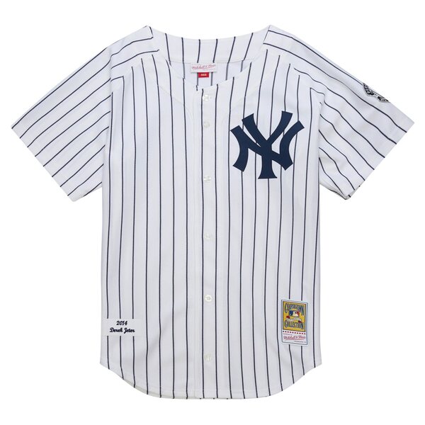 ߥå&ͥ  ˥ե ȥåץ Derek Jeter New York Yankees Mitchell & Ness 2014 Cooperstown Collection Authentic Throwback Jersey White