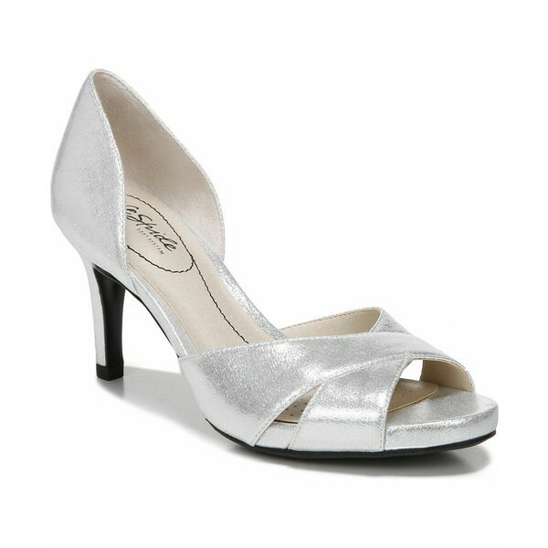 ライフストライド レディース パンプス シューズ Mykonos Pumps Silver Sparkle Faux Leather