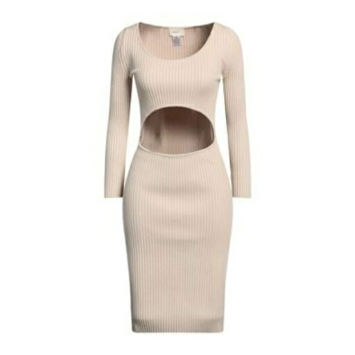 【送料無料】 ヴィコロ レディース ワンピース トップス Midi dresses Beige 【送料無料】 ヴィコロ レディース ワンピース トップス Midi dresses Beige
