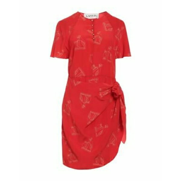 【送料無料】 ランバン レディース ワンピース トップス Mini dresses Redのサムネイル