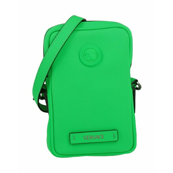 【送料無料】 ヴェルサーチ メンズ ビジネス系 バッグ Cross-body bags Green