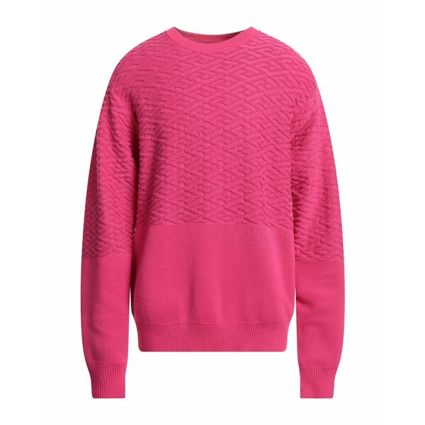 【送料無料】 ヴェルサーチ メンズ ニット&セーター アウター Sweaters Fuchsia