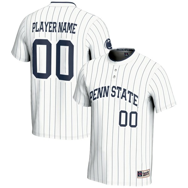 ゲームデイグレーツ メンズ ユニフォーム トップス Penn State Nittany Lions GameDay Greats Unisex NIL PickAPlayer Lightweight Softball Jersey White