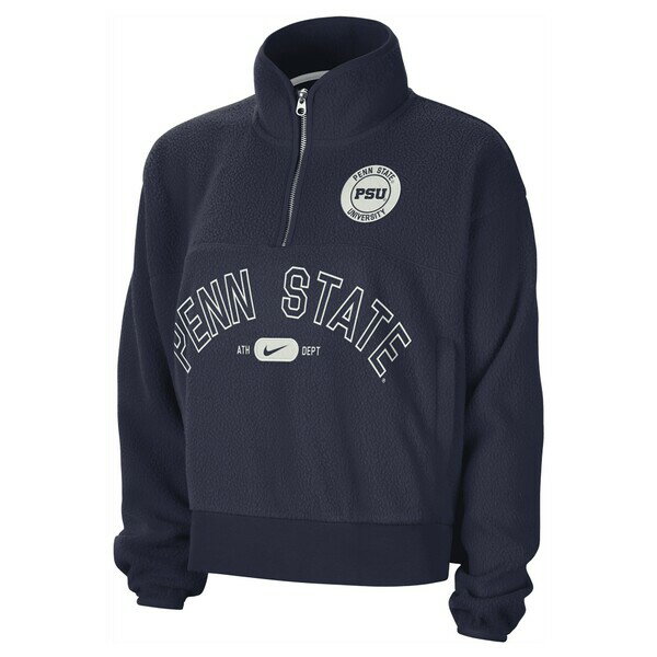 ナイキ ブルゾン レディース ナイキ レディース ジャケット＆ブルゾン アウター Penn State Nittany Lions Nike Women's Fly Fleece QuarterZip Jacket Navy