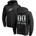 ファナティクス メンズ パーカー スウェットシャツ アウター Philadelphia Eagles NFL Pro Line by Fanatics Branded Personalized Midnight Mascot Pullover Hoodie Black