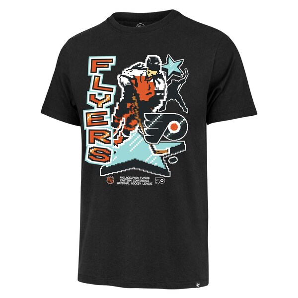 フォーティーセブン メンズ Tシャツ トップス Philadelphia Flyers '47 Lamp Lighter Franklin TShirt Black