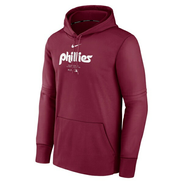 ʥ  ѡåȥ  Philadelphia Phillies Nike Authentic Collection Practice Performance Pullover Hoodie Burgundy
