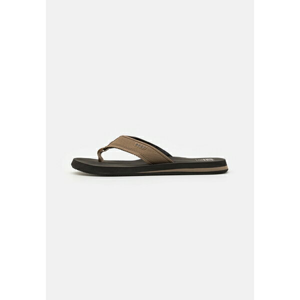 リーフ メンズ サンダル シューズ THE LAYBACK - T-bar sandals - black/tan