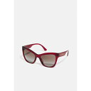 ヴェルサーチ レディース サングラス＆アイウェア アクセサリー Sunglasses - transparent red