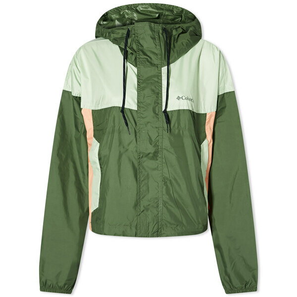 コロンビア ウィンドブレーカー レディース コロンビア レディース ジャケット＆ブルゾン アウター Columbia Flash Challenger Cropped Windbreaker Green