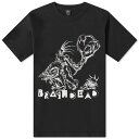 ブレインデッド メンズ Tシャツ トップス Brain Dead Monster Mash T-Shirt Black