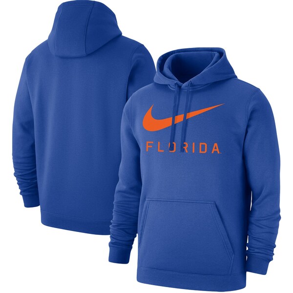 ナイキ メンズ パーカー・スウェットシャツ アウター Florida Gators Nike Big Swoosh Club Pullover Hoodie Royal