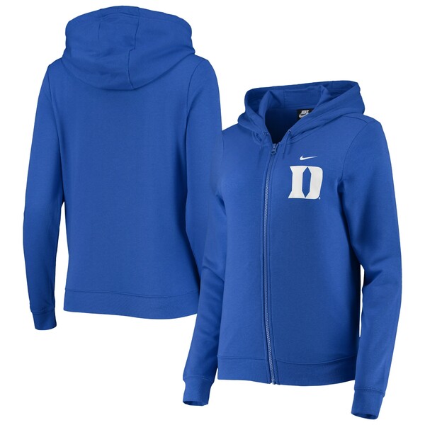 ナイキ レディース パーカー・スウェットシャツ アウター Duke Blue Devils Nike Women's Varsity Fleece FullZip Hoodie Royal