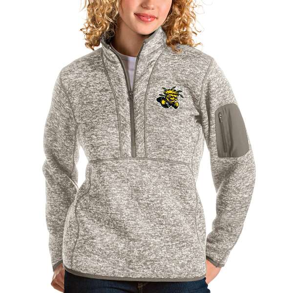 アンティグア レディース ジャケット＆ブルゾン アウター Wichita State Shockers Antigua Women's Fortune HalfZip Pullover Sweater Oatmeal