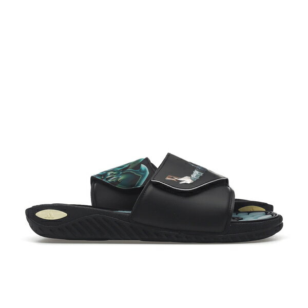 adidas アディダス メンズ スニーカー 【adidas Reptossage Hook-And-Loop Slides Yu-Gi-Oh! Blue Eyes White Dragon】 サイズ US_8.5(26.5cm) Core Black/Hazy Sky/Core Black
